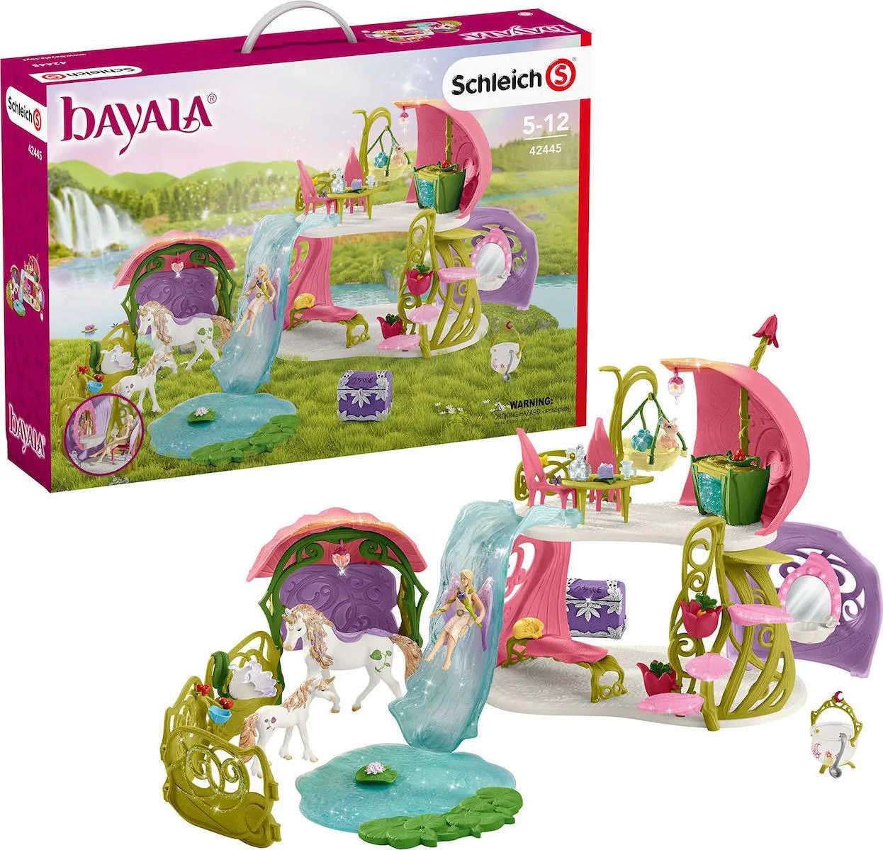 20200311104024_schleich_s_glittering_flower_house_with_unicorns_lake_and_stable_42445 Schleich-S Glittering Flower House With Unicorns, Lake And Stable Bayala για 5-12 Ετών 42445 - Image 1