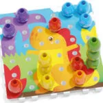 Quercetti Παιχνίδι Στοίβαξης Jumbo Pegs & Pegboard για 12+ Μηνών 2271