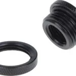 Alphacool HF bulkhead connector short version G1/4 Fittings Μαύρο