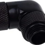 Alphacool Eiszapfen Angled Adaptor 90° Rotatable G1/4 Outer Thread To G1/4 Inner Thread Fittings Μαύρο 17260