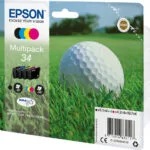 Epson 34 Γνήσιο Πακέτο 4 Μελανιών Εκτυπωτή InkJet Κίτρινο / Κυανό / Ματζέντα / Μαύρο (C13T34664010)
