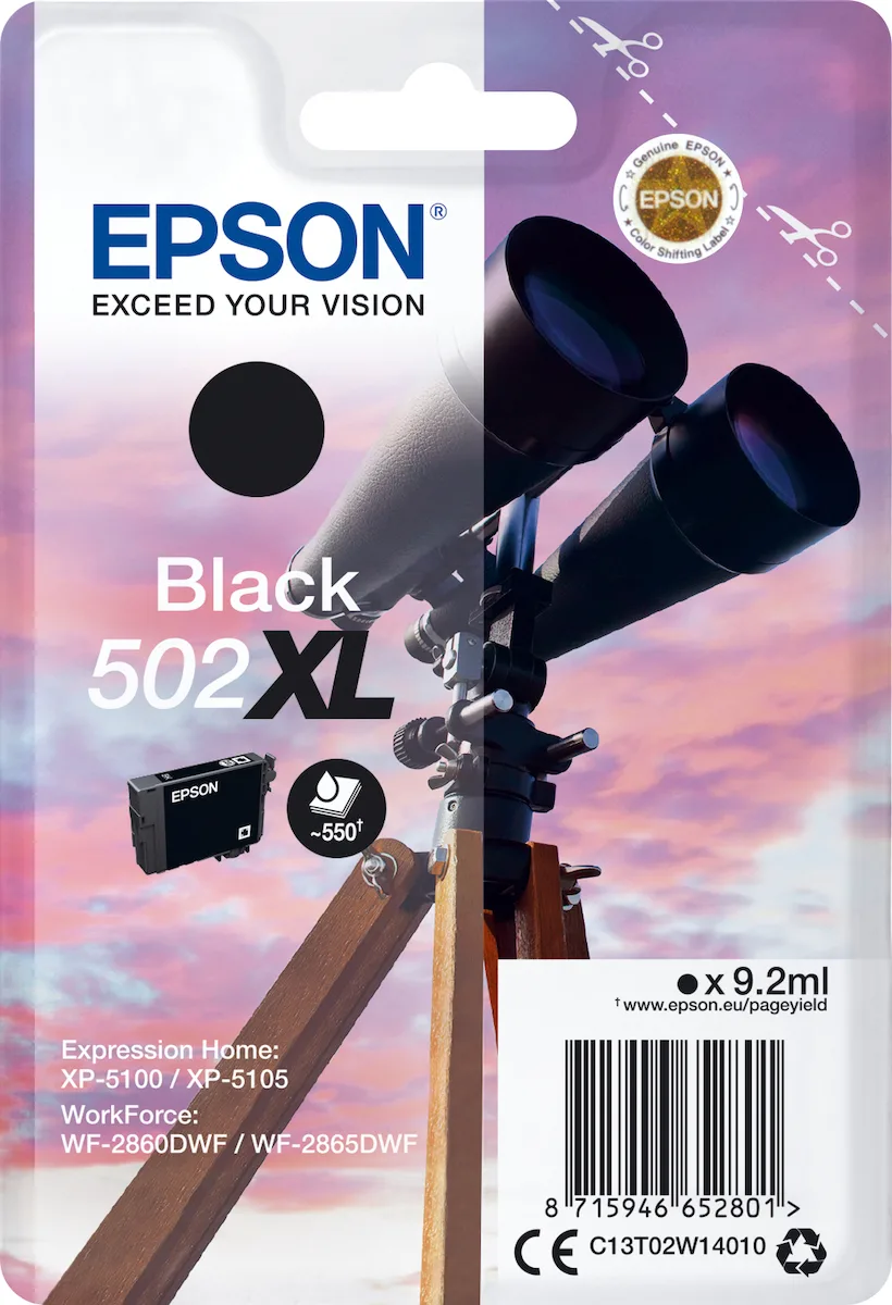 20200316171147_epson_502xl_black_c13t02w14010 Epson 502XL Γνήσιο Μελάνι Εκτυπωτή InkJet Μαύρο (C13T02W14010) - Image 1