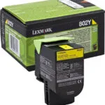 Lexmark 802 Γνήσιο Toner Laser Εκτυπωτή Κίτρινο 1000 Σελίδων 80C20Y0