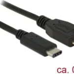 DeLock Regular USB 3.1 Cable USB-C male - micro USB-B male Μαύρο 0.5m (83676)