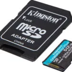 Kingston Canvas Go Plus microSDXC 512GB Class 10 U3 V30 A2 UHS-I με αντάπτορα