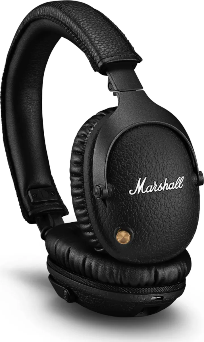 20200327102628_marshall_monitor_ii_anc_black Marshall Monitor II ANC Ασύρματα / Ενσύρματα Over Ear Ακουστικά με 30 ώρες Λειτουργίας Μαύρα - Image 1