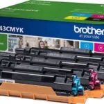 Brother TN-243 Γνήσιο Multipack Toner Laser Εκτυπωτή Μαύρο/Κίτρινο/Κυανό/Ματζέντα 4τμχ TN-243CMYK