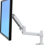 Ergotron LX Επιτραπέζια Βάση Οθόνης έως 32" με Βραχίονα Λευκή