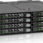 Icy Dock ToughArmor Rugged Full Metal 8-Bay 2.5 Inch SATA HDD/SSD (7mm) Backplane Cage for External 5.25 Inch Bay Μαύρο MB998SP-B
