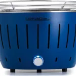 LotusGrill G280 Ανοξείδωτη Φορητή Ψησταριά Κάρβουνου με Καπάκι 25.8x25.8εκ. G-TB-280 Deepblue