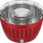 LotusGrill G34 U Ανοξείδωτη Φορητή Ψησταριά Κάρβουνου Kettle με Καπάκι 32x32εκ. Red