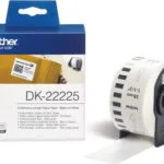 Brother Dk-22225 Ταινία Ετικετογράφου 30.5m x 38mm σε Λευκό Χρώμα DK-22225
