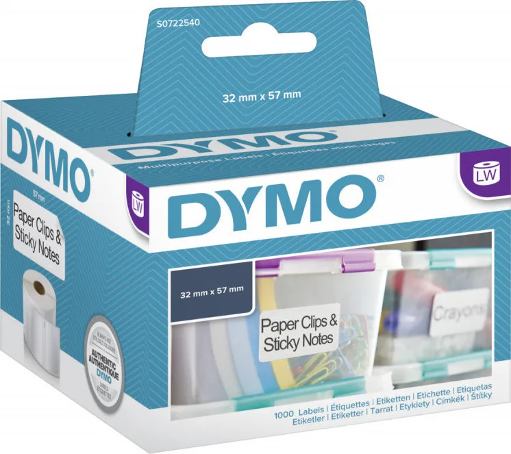 20200408162739_95840dee Dymo 11354 Ταινία Ετικετογράφου σε Λευκό Χρώμα S0722540 - Image 1