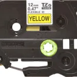 Brother TZE-FX631 Ταινία Ετικετογράφου 8m x 12mm σε Κίτρινο Χρώμα TZE-FX631
