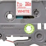 Brother TZE-222 Ταινία Ετικετογράφου 8m x 9mm σε Λευκό Χρώμα TZE-222