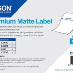 Epson Premium Matte Ταινία Ετικετογράφου 35m x 102mm σε Λευκό Χρώμα C33S045419