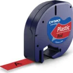 Dymo 91203 Ταινία Ετικετογράφου 4m x 12mm σε Κόκκινο Χρώμα S0721630