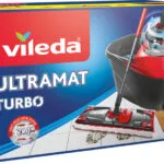Vileda Σετ Κουβάς με Σφουγγαρίστρα με Ενσωματωμένο Σύστημα Στυψίματος Ultramat Turbo 163425