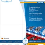 Herma 100 Αυτοκόλλητες Ετικέτες Α4 Ορθογώνιες 4697 105x148mm