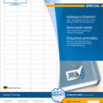 Herma 4725 Αυτοκόλλητες Ετικέτες Α4 Ορθογώνιες 10001 25.4x10mm