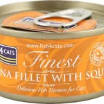 Fish4Cats Finest Υγρή Τροφή για Ενήλικες Γάτες σε Κονσέρβα με Καλαμάρι και Τόνο 70gr CTW059
