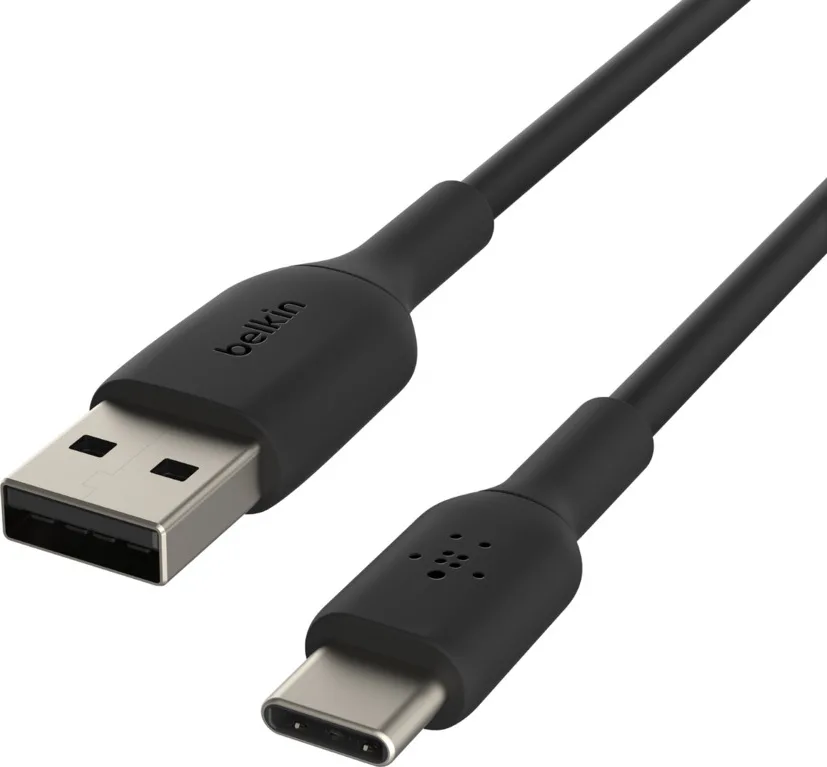 Belkin USB 2.0 Cable USB-C male - USB-A 15W Μαύρο 0.15m (CAB001bt0MBK) - Image 1