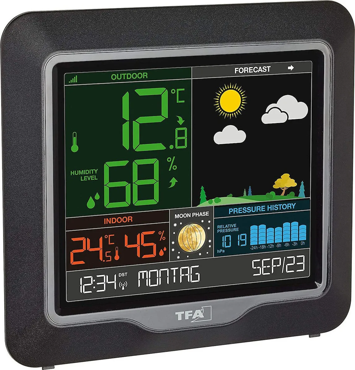 20200615160413_tfa_wireless_weather_station_season_35_1150_01 TFA Season 35.1150.01 Ασύρματος Μετεωρολογικός Σταθμός Ψηφιακός Επιτραπέζιος Μαύρος - Image 1