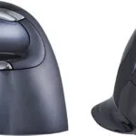 Bakker Elkhuizen Evoluent D Wireless Small Ασύρματο Εργονομικό Vertical Ποντίκι Γκρι