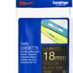 Brother TZe-344 Ταινία Ετικετογράφου 8m x 18mm σε Μαύρο Χρώμα TZE-344