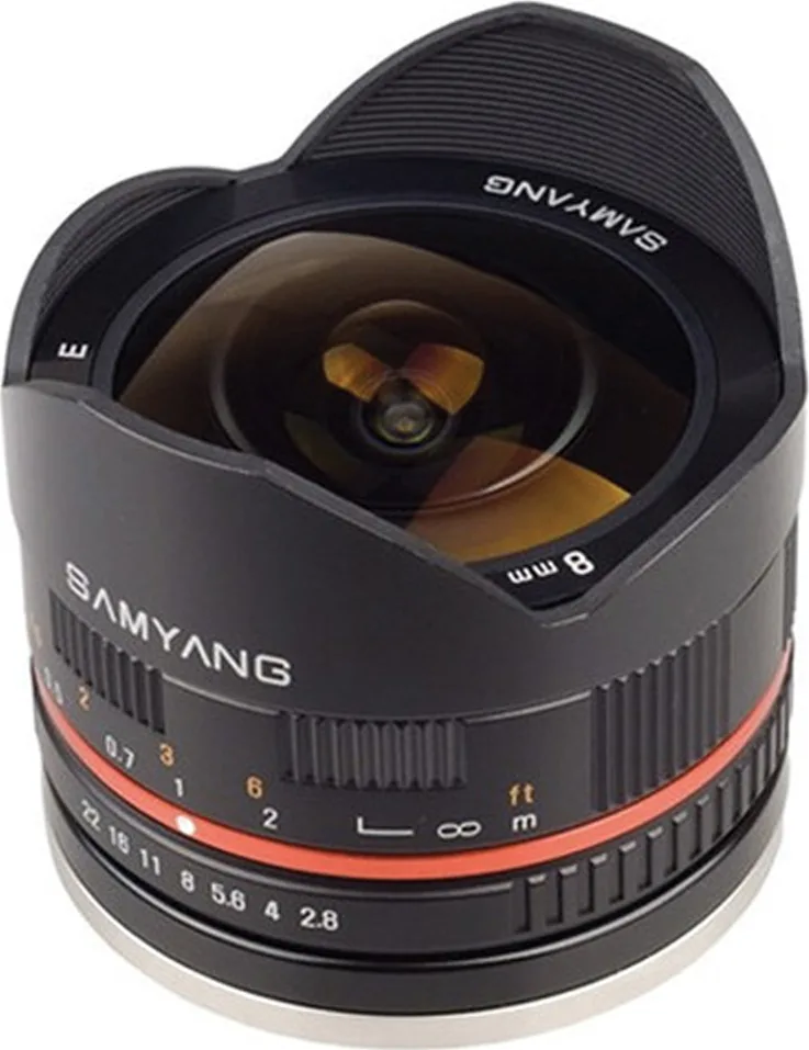 Samyang Full Frame Φωτογραφικός Φακός 8mm f/2.8 ED AS IF UMC Fish-eye Fisheye για Fujifilm X Mount Μαύρος - Image 1