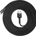 Baseus Cafule Braided USB to Lightning Cable Μαύρο 3m (CALKLF-RG1)