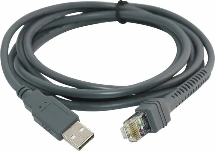 Zebra USB 2.0 Cable USB-A male - RJ45 Μαύρο 2.1m (CBA-U01-S07ZAR) - Image 1