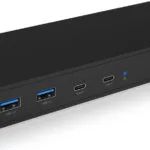 Icy Box USB-C Docking Station με HDMI/DisplayPort 4K PD Ethernet και σύνδεση 2 Οθονών Μαύρο (IB-DK2245AC)