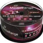 MediaRange Εγγράψιμα CD-R 52x 700MB Cake Box 50τμχ MR207