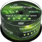 MediaRange Εγγράψιμα DVD-R 16x 4.7GB Cake Box 50τμχ MR444