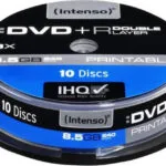 Intenso Εγγράψιμα DVD+R 8x Dual Layer Printable 8.5GB Cake Box 10τμχ (4381142)