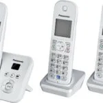 Panasonic KX-TG6823 Ασύρματο Τηλέφωνο Trio Ασημί