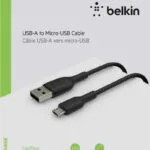 Belkin Regular USB 2.0 to micro USB Cable Μαύρο 1m (CAB005bt1MBK)