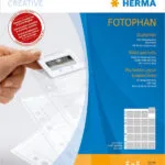 Herma Πλαστικές Ζελατίνες για Φωτογραφίες Τύπου "Π" A4 με Τρύπες και Ενίσχυση 100τμχ 5x5 cm 7699