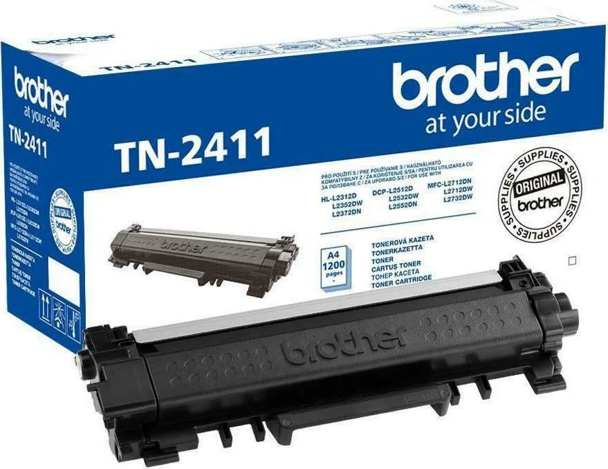 20200831104503_brother_tn2411_black_toner_tn_2411 Brother TN-2411 Γνήσιο Toner Laser Εκτυπωτή Μαύρο 1200 Σελίδων (TN-2411) - Image 1