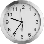 TFA Ρολόι Τοίχου Μεταλλικό Ασημί Ø25cm 98.1091