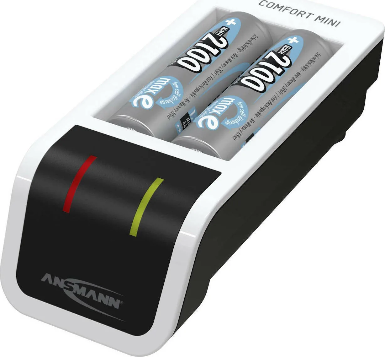 20200903133230_ansmann_comfort_mini_2_aa_2100mah Ansmann Comfort Mini USB Φορτιστής 2 Μπαταριών Ni-MH Μεγέθους AA/AAA Σετ με 2x AA 2100mAh - Image 1
