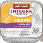 Animonda Integra Protect Sensitive Υγρή Τροφή για Ενήλικες Γάτες σε Ταψάκι με Αρνί και Ρύζι Διαίτης 100gr