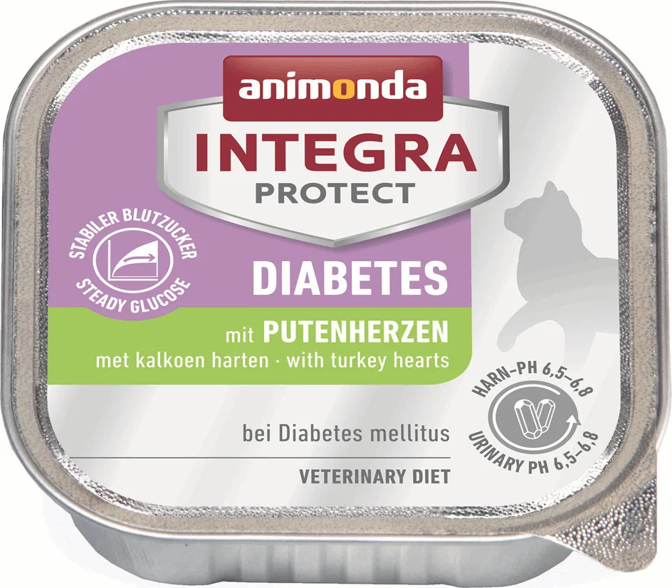 20200904115407_animonda_integra_protect_diabetes_kardia_galopoulas_100gr Animonda Integra Protect Diabetes Υγρή Τροφή για Ενήλικες Γάτες σε Ταψάκι με Γαλοπούλα Διαίτης, χωρίς Σιτηρά & Γλουτένη 100gr - Image 1