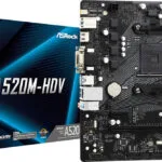 ASRock A520M-HDV Motherboard Micro ATX με AMD AM4 Socket 90-MXBE50-A0UAYZ