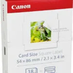 Canon KC-18IS Φωτογραφικό Χαρτί 54x86 για Εκτυπωτές Θερμικής Εξάχνωσης/Μεταφοράς 18 Φύλλα (7429B001)