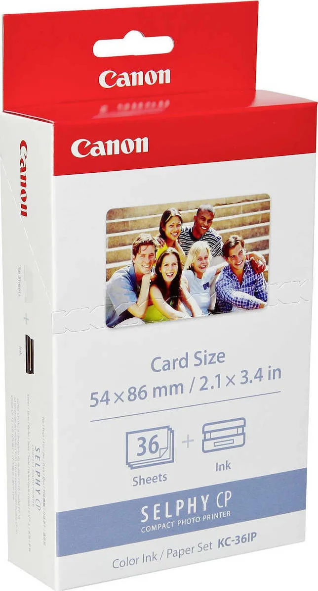 Canon KC-36IP Φωτογραφικό Χαρτί 54x86 για Εκτυπωτές Inkjet 36 Φύλλα (7739A001) - Image 1