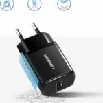 Ugreen Φορτιστής Χωρίς Καλώδιο με Θύρα USB-A 10W Μαύρος (ED011)