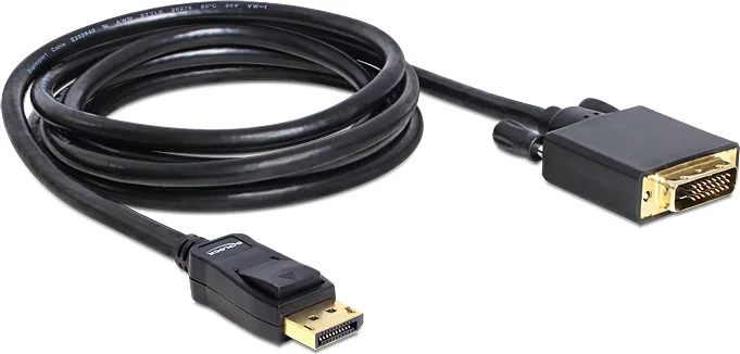 DeLock Cable DVI-D male - DisplayPort male 2m (82591) - Image 1