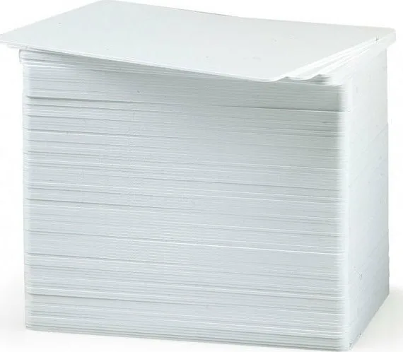 Zebra Premier Pvc Blank White Cards 30 Mil 104523-111 - Image 1